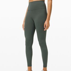 LULULEMON WUNDER TRAIN HIGH-RISE TIGHT 25" Size 4 - Smoked Spruce